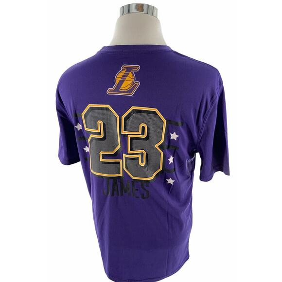 NBA Lakers Lebron James #23 T-Shirt Mens M Sporty Activewear Basketball Tee NWT - Picture 3 of 6